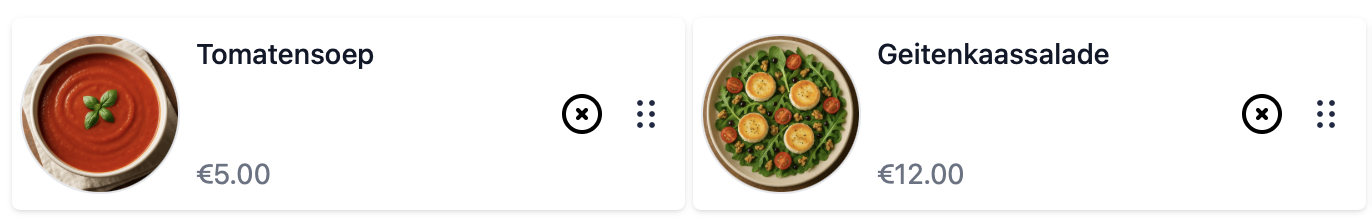 Afbeeldingen instelling aanzetten op een knoppenpagina