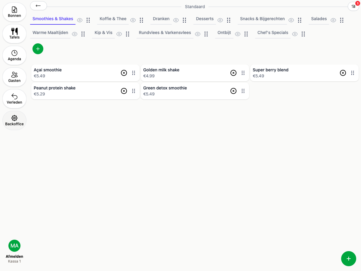 Setting up buttons in the Backoffice